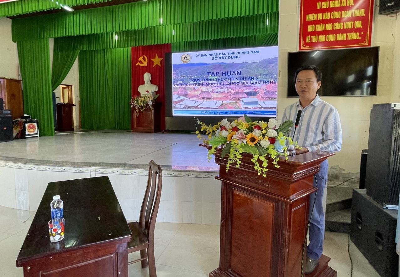 Tập huấn chương trình MTQG giảm nghèo bền vững